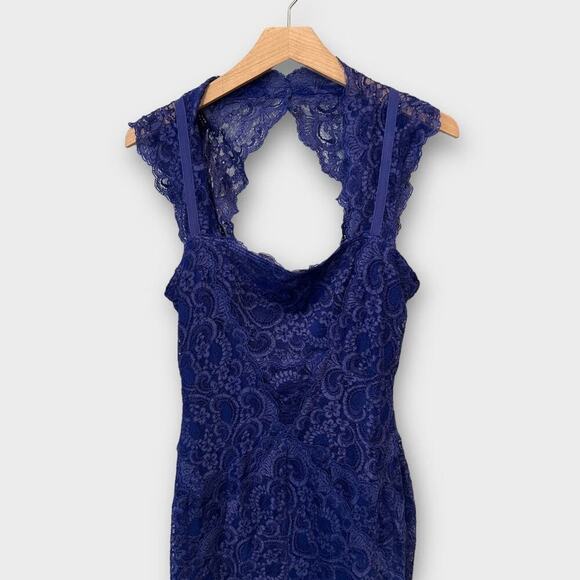 Nicole Miller Eva Lace Open-Back Cocktail Dress Size Large - Picture 5 of 9